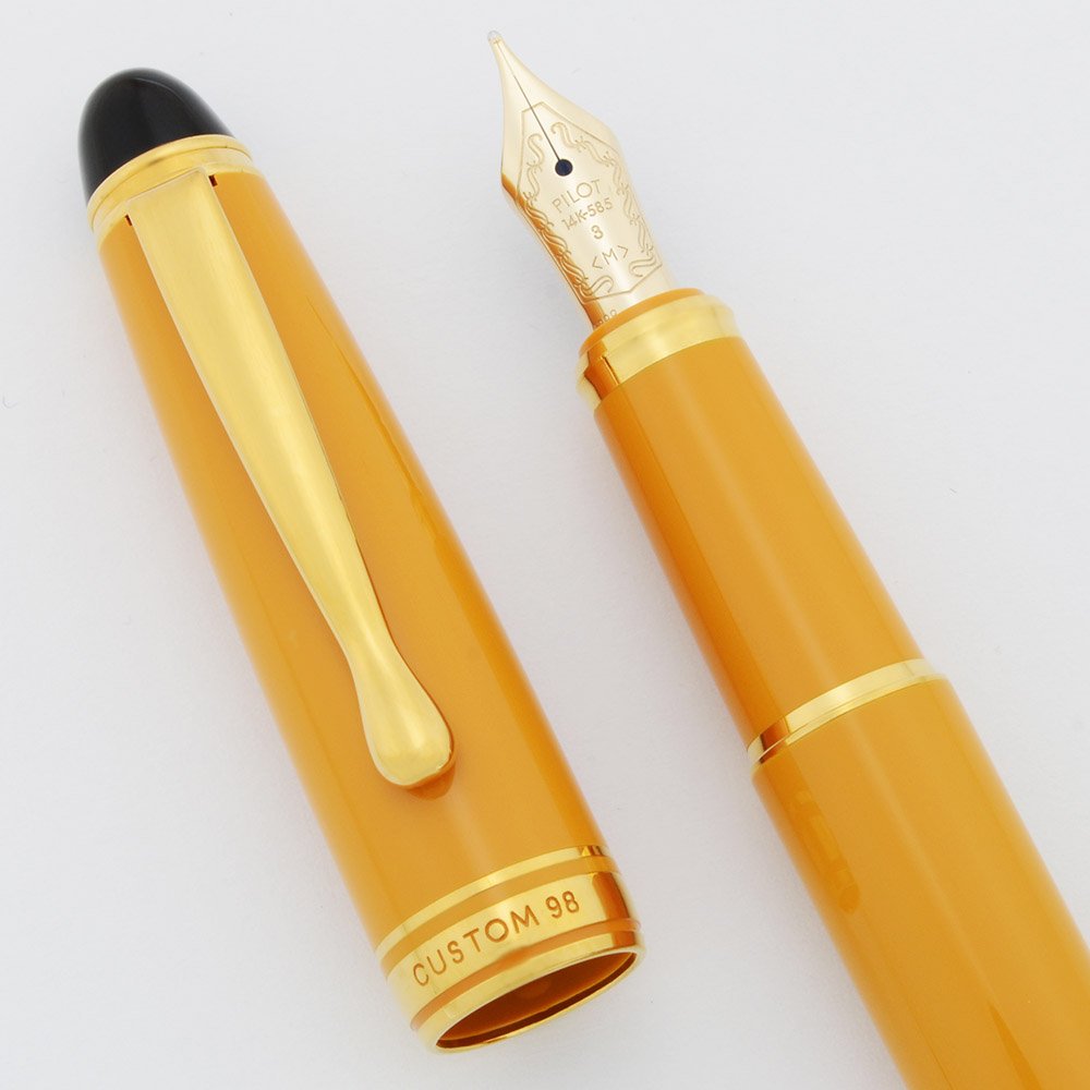 Pilot Namiki Custom 98 Fountain Pen - Small Model, Deep Yellow w